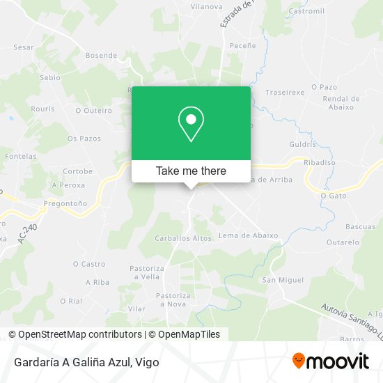 Gardaría A Galiña Azul map