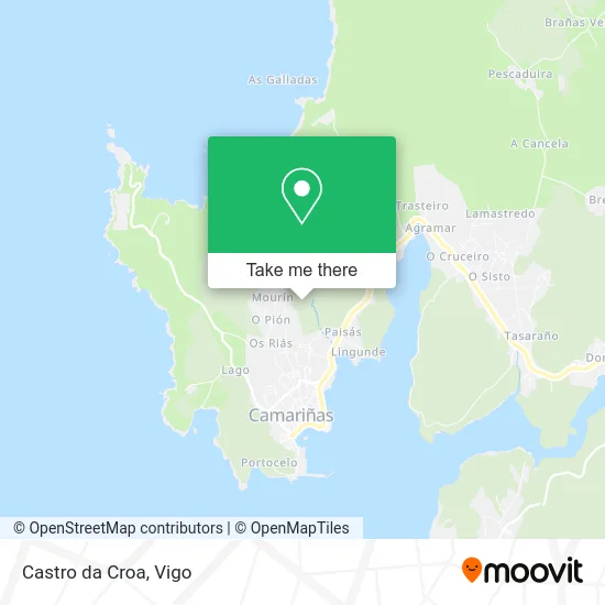 Castro da Croa map