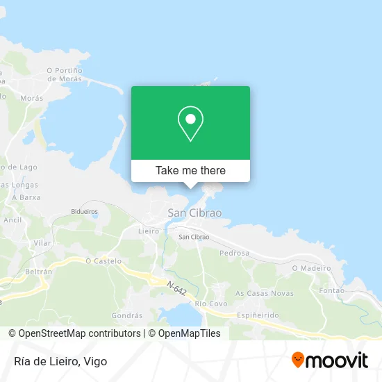 Ría de Lieiro map