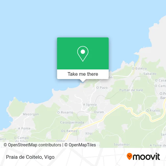 Praia de Coitelo map
