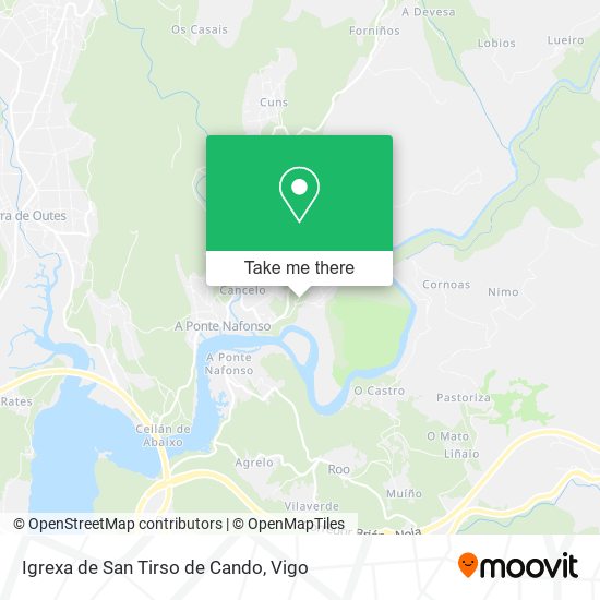 Igrexa de San Tirso de Cando map