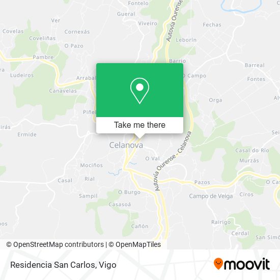 mapa Residencia San Carlos