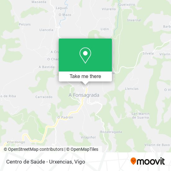 Centro de Saúde - Urxencias map