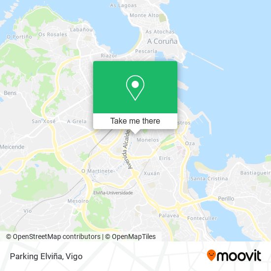 Parking Elviña map