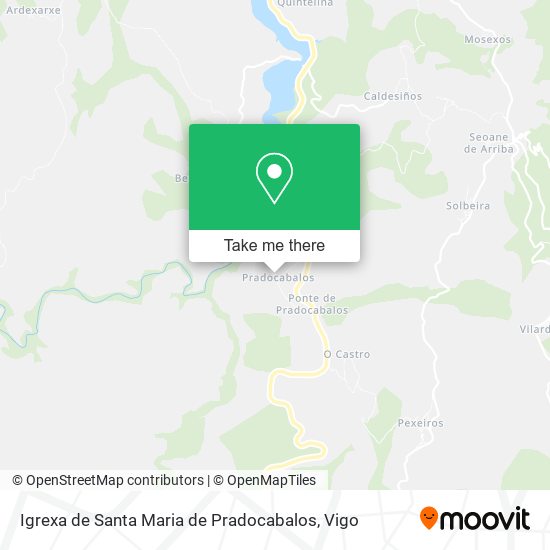 Igrexa de Santa Maria de Pradocabalos map