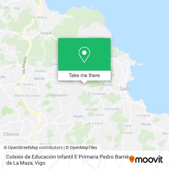 mapa Colexio de Educación Infantil E Primaria Pedro Barrié de La Maza