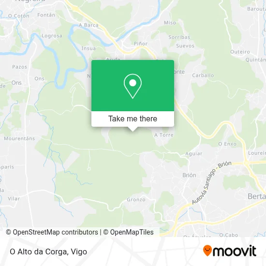O Alto da Corga map