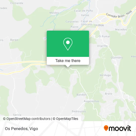 Os Penedos map