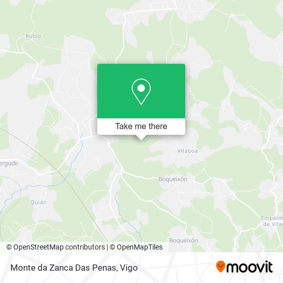 mapa Monte da Zanca Das Penas