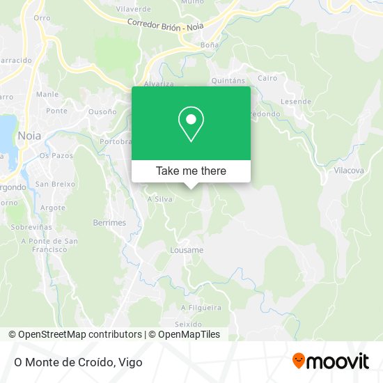 O Monte de Croído map