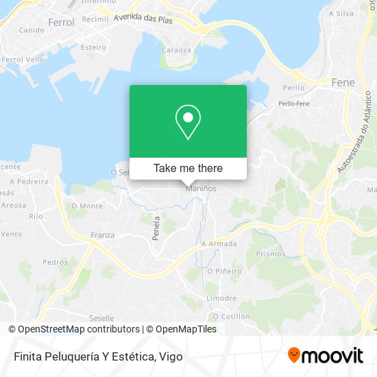Finita Peluquería Y Estética map