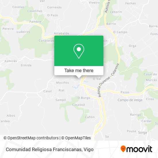 Comunidad Religiosa Franciscanas map