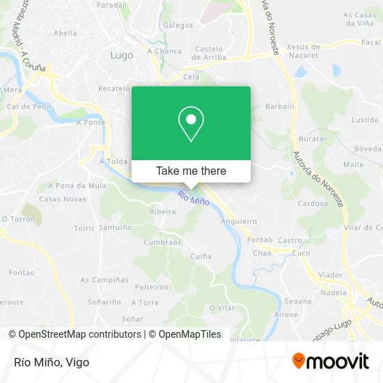Río Miño map