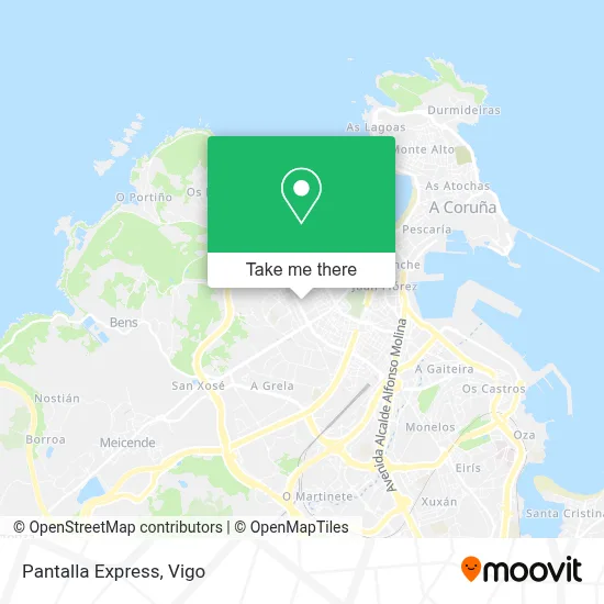 Pantalla Express map