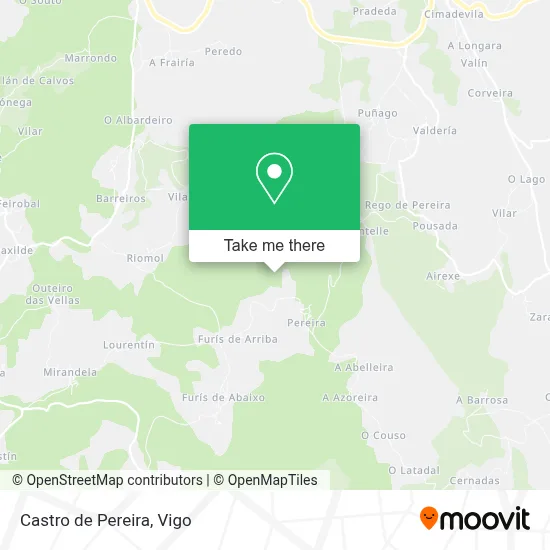 Castro de Pereira map