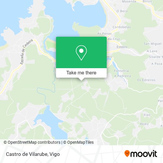 Castro de Vilarube map