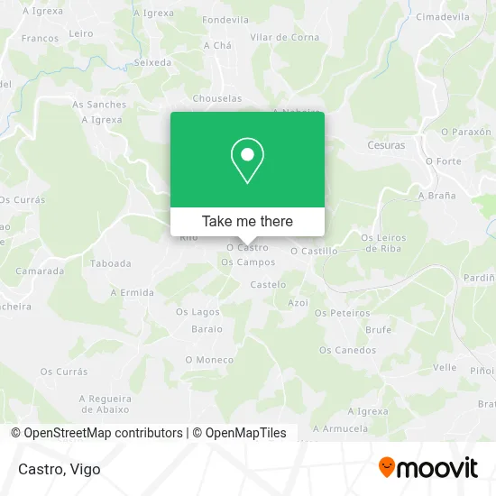 mapa Castro