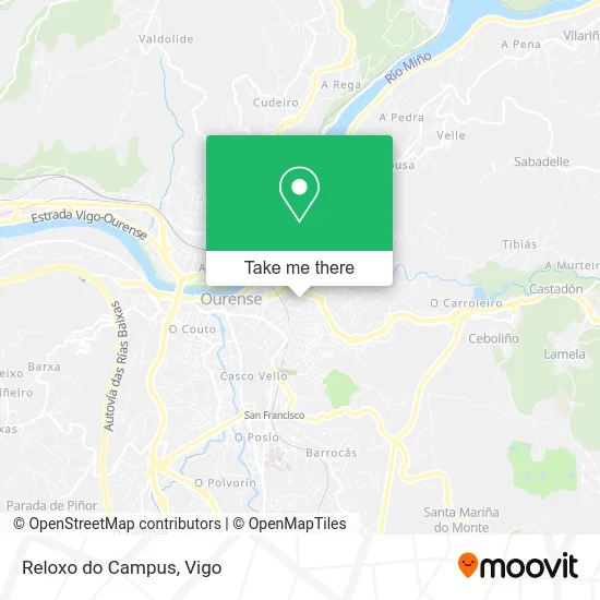 Reloxo do Campus map