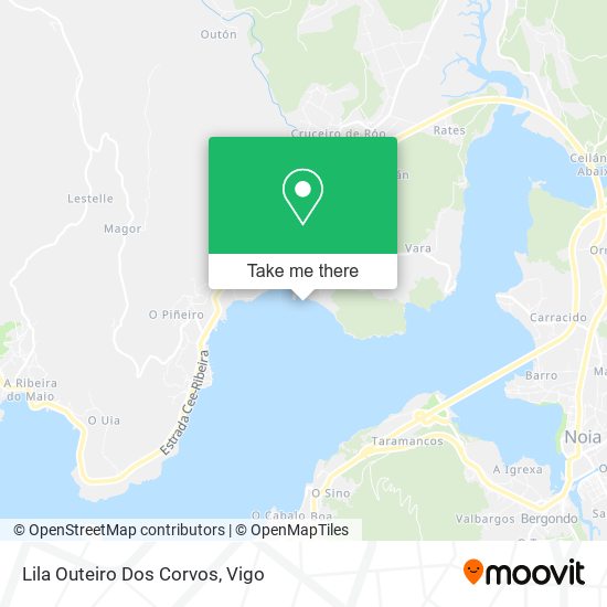 Lila Outeiro Dos Corvos map