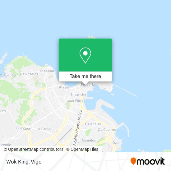 Wok King map