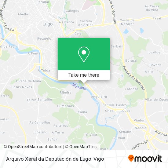 Arquivo Xeral da Deputación de Lugo map
