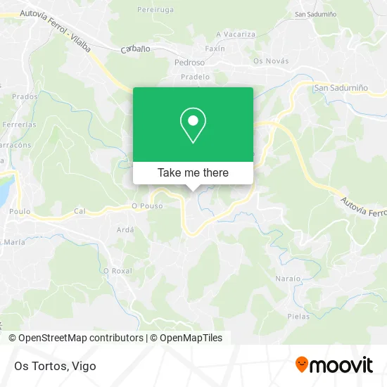 Os Tortos map
