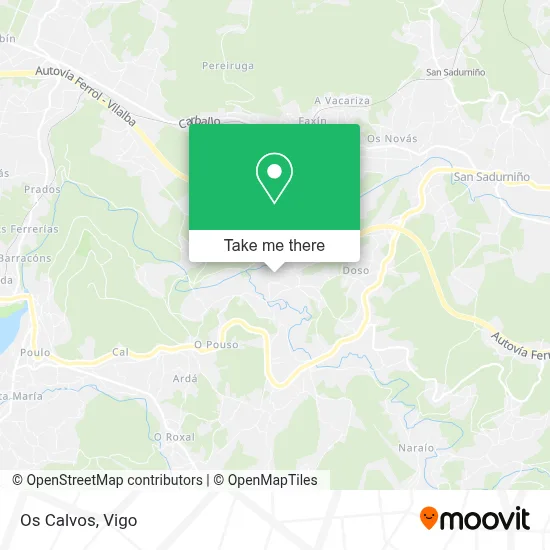 Os Calvos map
