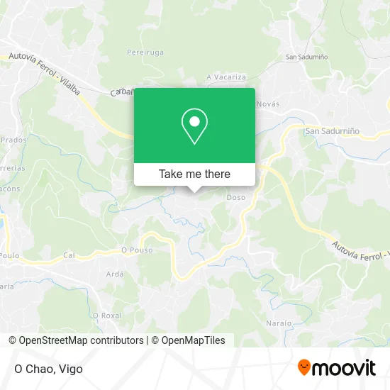 mapa O Chao