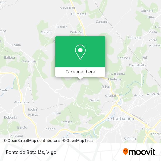 Fonte de Batallás map