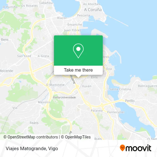 Viajes Matogrande map