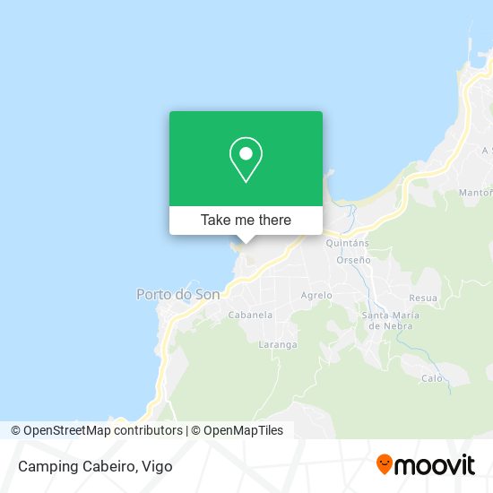 mapa Camping Cabeiro