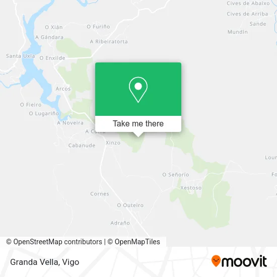 Granda Vella map