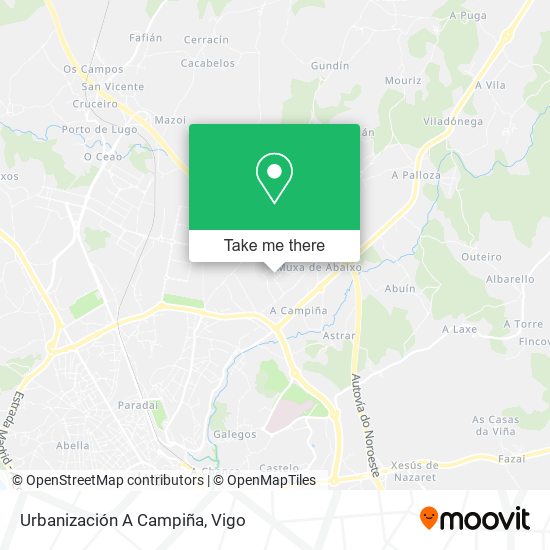 Urbanización A Campiña map