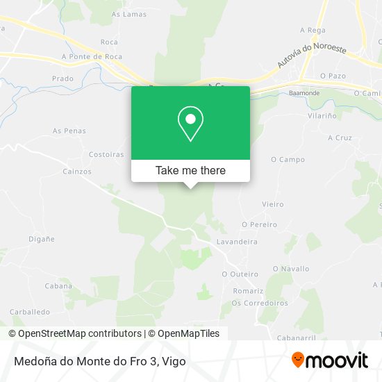 Medoña do Monte do Fro 3 map