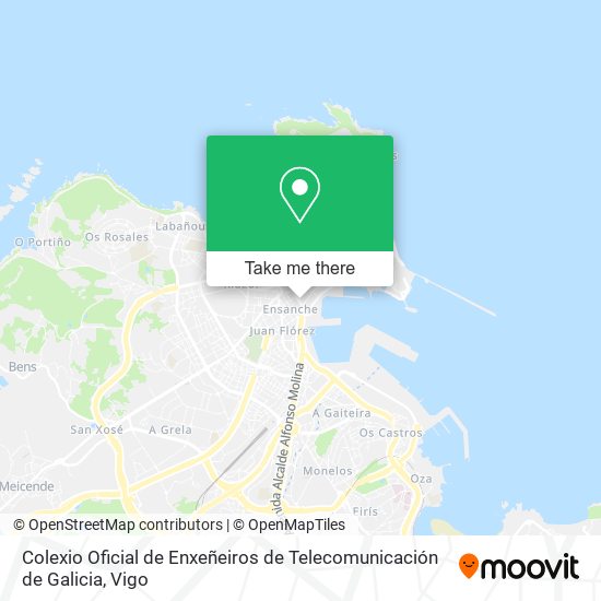 Colexio Oficial de Enxeñeiros de Telecomunicación de Galicia map