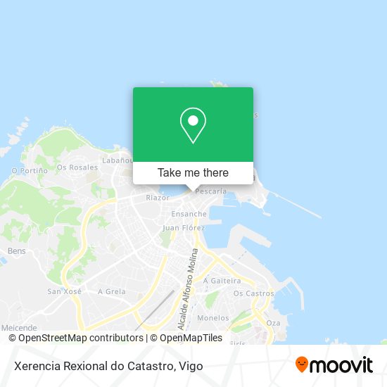 Xerencia Rexional do Catastro map