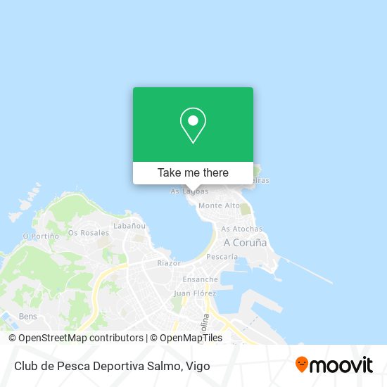 mapa Club de Pesca Deportiva Salmo