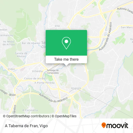 mapa A Taberna de Fran