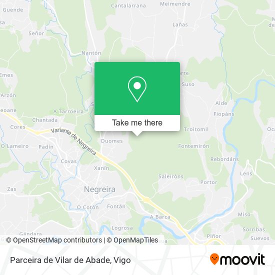 Parceira de Vilar de Abade map