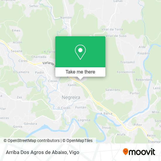 Arriba Dos Agros de Abaixo map