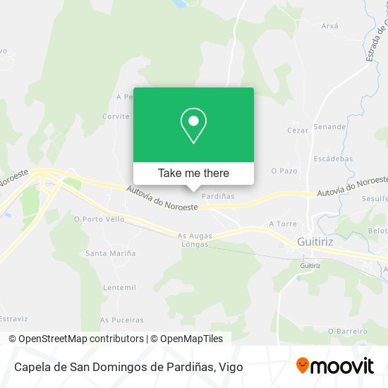 Capela de San Domingos de Pardiñas map