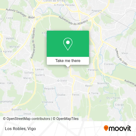 Los Robles map