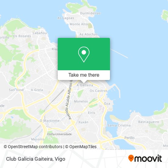 Club Galicia Gaiteira map