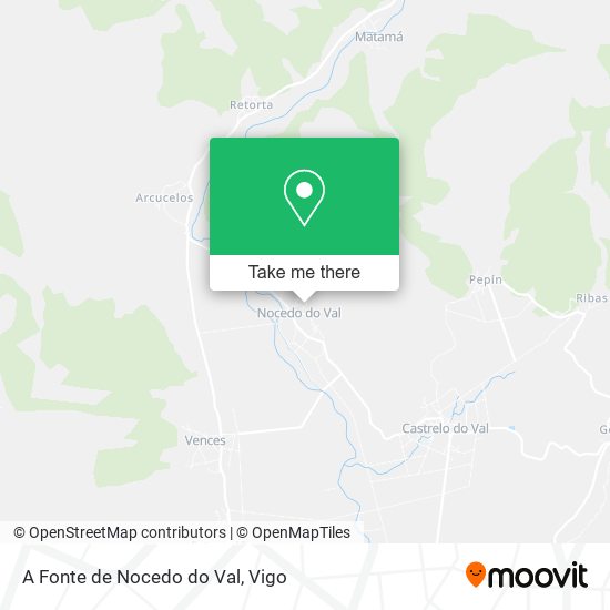 A Fonte de Nocedo do Val map