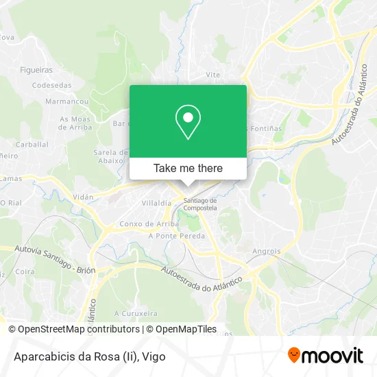 mapa Aparcabicis da Rosa (Ii)