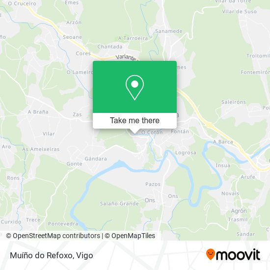 Muíño do Refoxo map