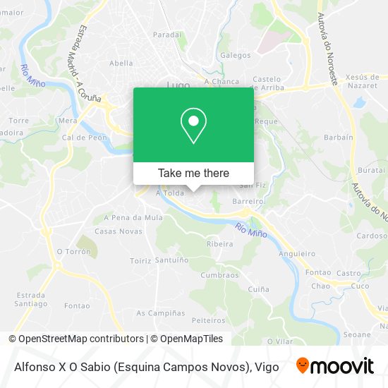 mapa Alfonso X O Sabio (Esquina Campos Novos)