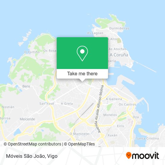 Móveis São João map