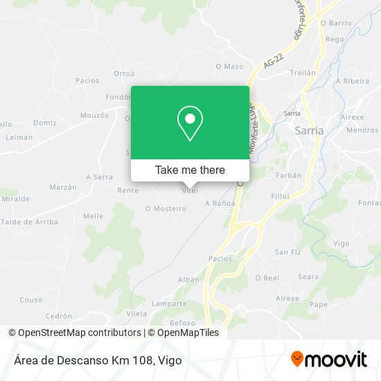 Área de Descanso Km 108 map