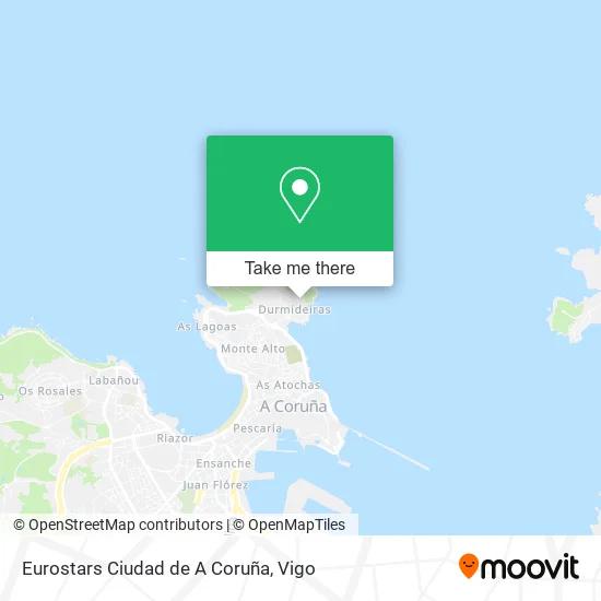 Eurostars Ciudad de A Coruña map